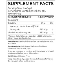 Load image into Gallery viewer, Evening Primrose Oil - 180 softgels (1300mg)