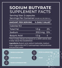 Load image into Gallery viewer, BodyBio - Sodium Butyrate - 60 capsules