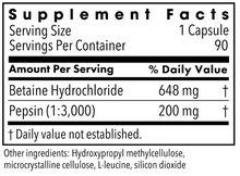 Load image into Gallery viewer, Betaine Hydrochloride with Pepsin