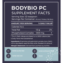 Load image into Gallery viewer, BodyBio PC (Phosphatidylcholine) - Liquid (8oz.)