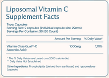 Load image into Gallery viewer, Liposomal Vitamin C - 60 capsules
