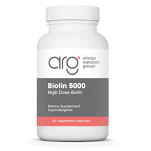 Load image into Gallery viewer, Allergy Research Group - Biotin 5000 mcg 60 veg capsules
