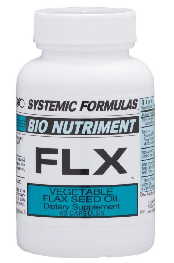 Systemic Formulas: #132 - FLX - VEGETABLE FLAX SEED OIL