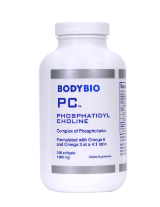 BodyBio PC (Phosphatidylcholine) - 300 SoftGels (1300mg)