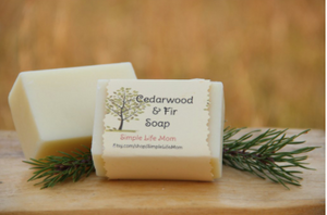 Simple Life Mom - Cedarwood and Fir Soap 4oz.