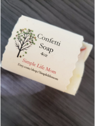Simple Life Mom - Confetti Soap 4oz.