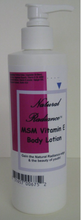 Load image into Gallery viewer, Natural Radianceâ„¢ MSM Vitamin E Body Lotion 8 oz. pump bottle
