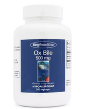 Load image into Gallery viewer, Allergy Research Group -Ox Bile - 100 capsules (500 mg.)
